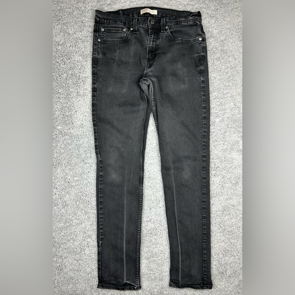 Levi's Jeans Mens 34 x 34 Straight Leg Slim Black Aged Casual Denim Classic Aged - Picture 1 of 5